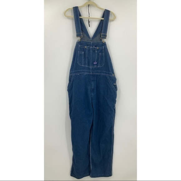 Big Smith dark wash Carpenter overalls - Picture 2 of 12